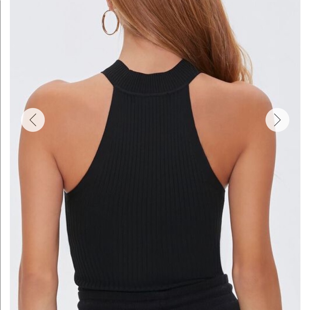 Forever 21 Sweater-Knit Racerback Top - Picture 4 of 4
